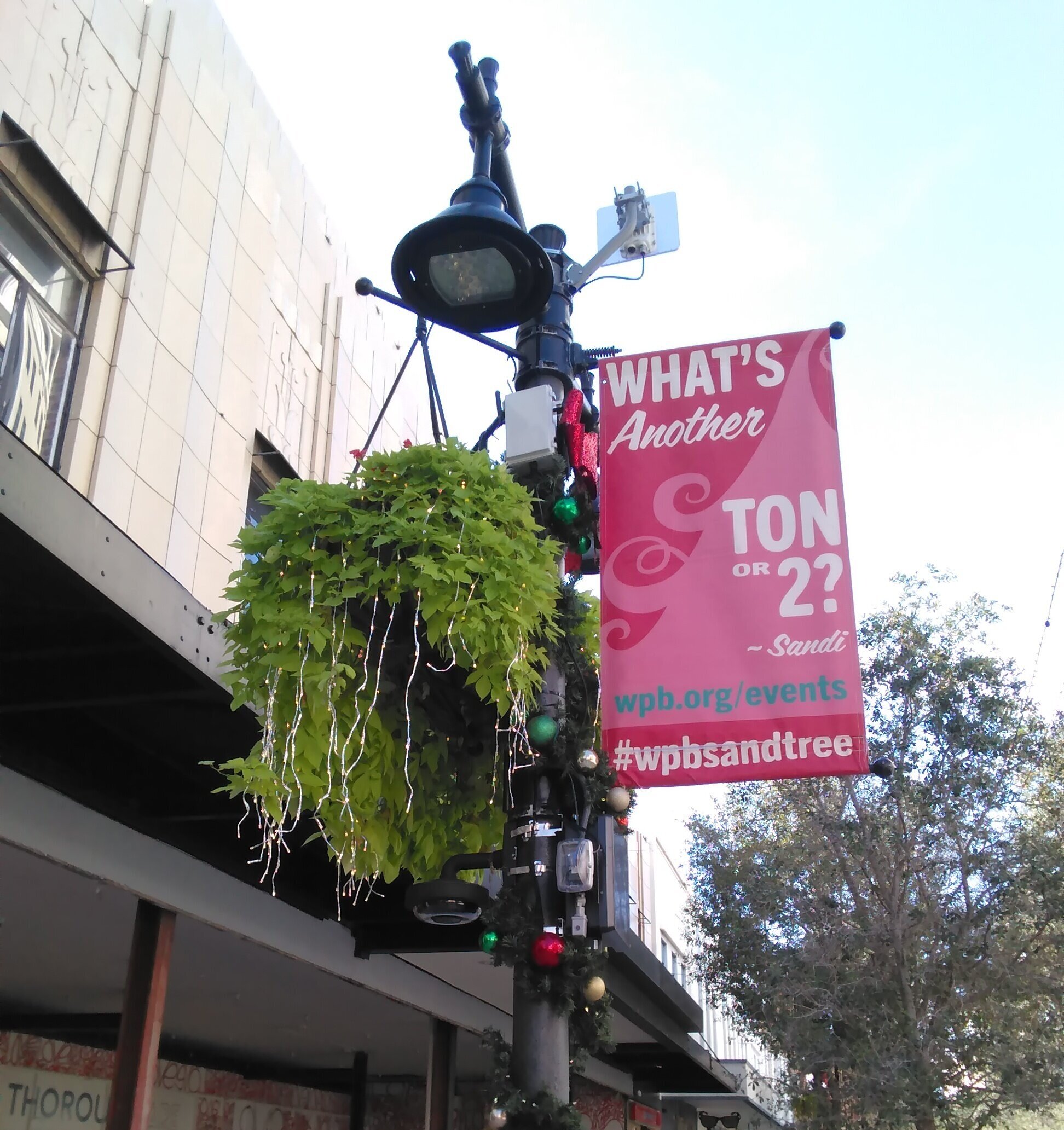 Picture of Sensors analyzing how people move along Clematis St