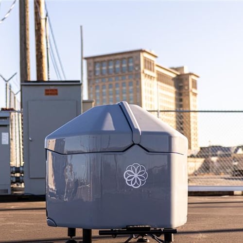 Picture of Beehive being deployed