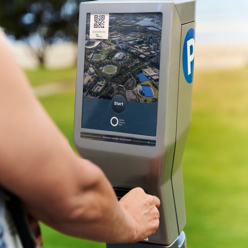 Picture of Metered parking at Sydney Olympic Park being deployed