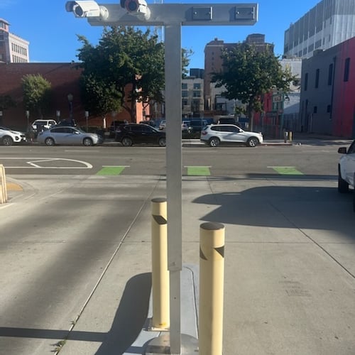 Picture of Automated License Plate Readers being deployed