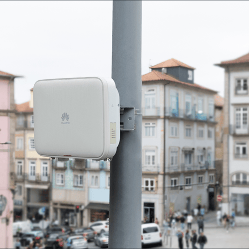 Picture of Ponto de acesso à rede Porto. Free Wi-Fi  being deployed