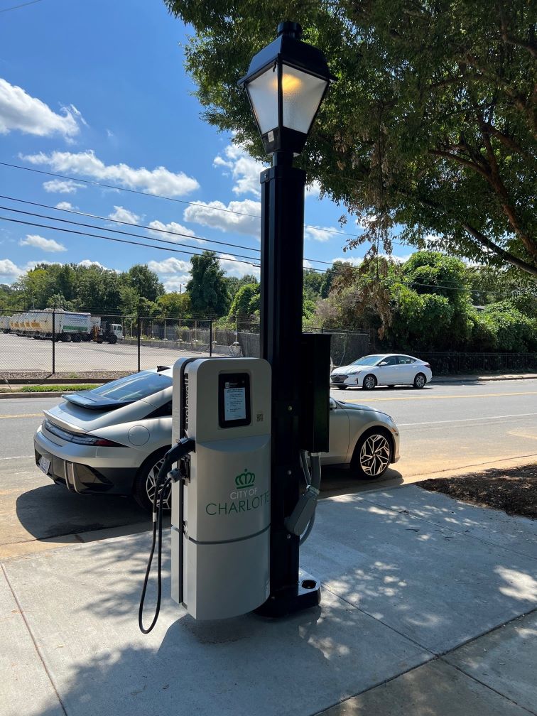 Picture of Electric vehicle charging in Belmont